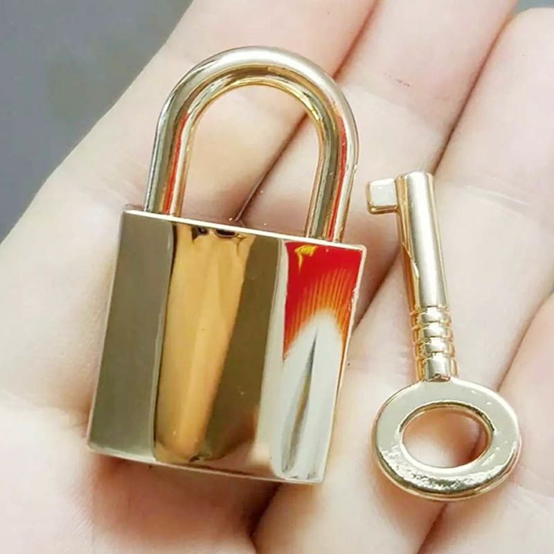 浅金迷你柜子锁子通开挂锁箱包五金小锁头学生宿舍门行李箱背包拉链锁