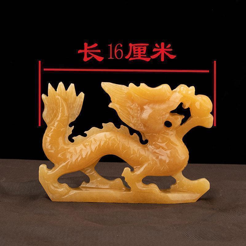 美帮汇玉石龙龙双龙戏珠家居客厅玄关装饰摆件工艺品高清大图