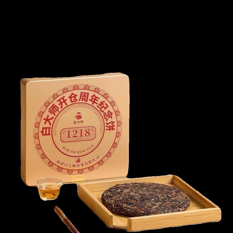 白大师 正脉之源福鼎白茶开仓纪念饼2014年一级寿眉 300克礼盒装高清大图