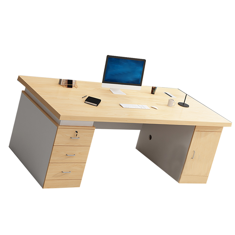 翼澜 木质电脑桌 120cm 张高清大图