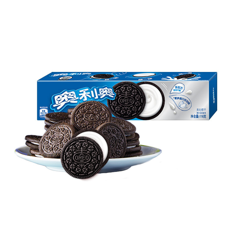 亿滋 奥利奥夹心轻甜味97g夹心饼干小包装儿童休闲零食盒装