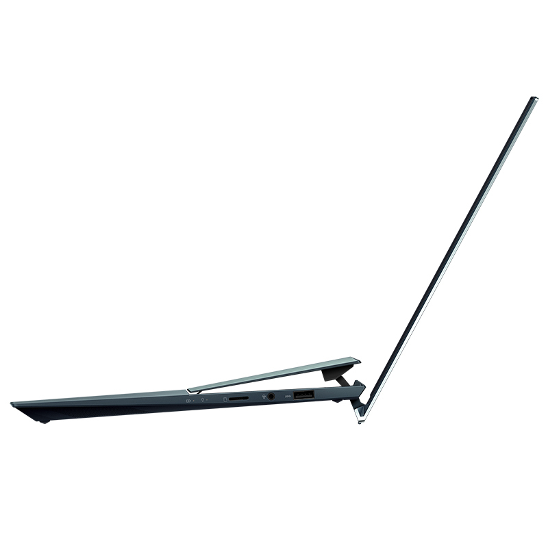 华硕(ASUS) 灵耀X双屏 UX4100 11代酷睿14英寸轻薄本笔记本电脑(i7-1165G7 16G 512G MX450独显 高色域 双屏双触控 )爵士蓝
