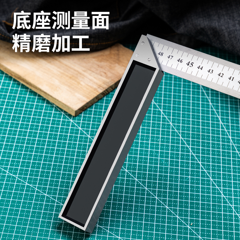 得力(deli) DL302500钢角尺直角尺双刻度角尺90度尺拐尺L型木工尺宽座方直尺500mm
