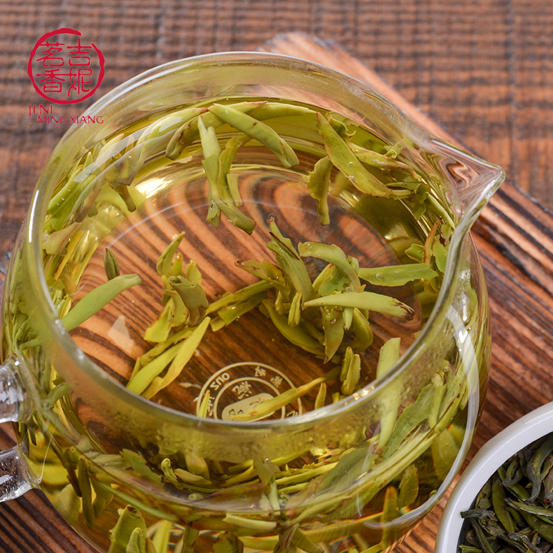 吉妮茗香 贵州绿茶茶叶 早春毛尖绿茶 2018春茶 湄潭明前翠芽 雀舌双条礼盒装240克