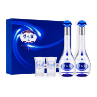 洋河(YangHe)蓝色经典 梦之蓝M3 40.8度 500ml*2瓶 礼盒装 浓香型白酒 口感绵柔 新老包装随机发货