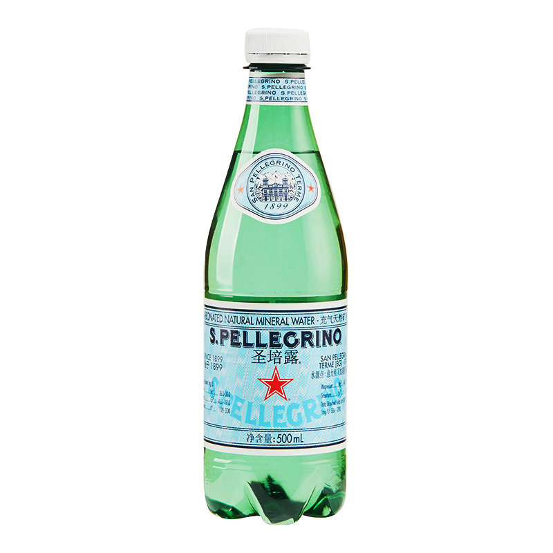 意大利圣培露含气天然矿泉水塑料瓶装 500ml*24瓶