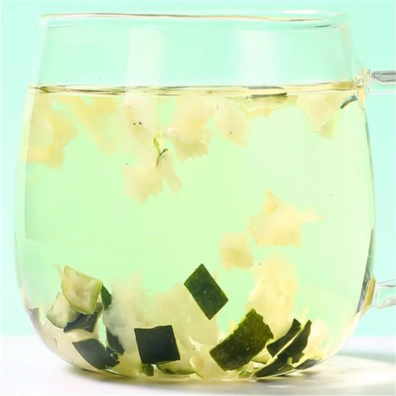 冬瓜茶冬瓜肉冬瓜皮搭配荷叶山楂决明子苦瓜桑叶泡茶饮花草茶