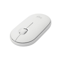 罗技 (Logitech) Pebble鹅卵石轻薄型无线蓝牙静音鼠标光电蓝牙台式机笔记本电脑家用商务办公苹果MAC 白色