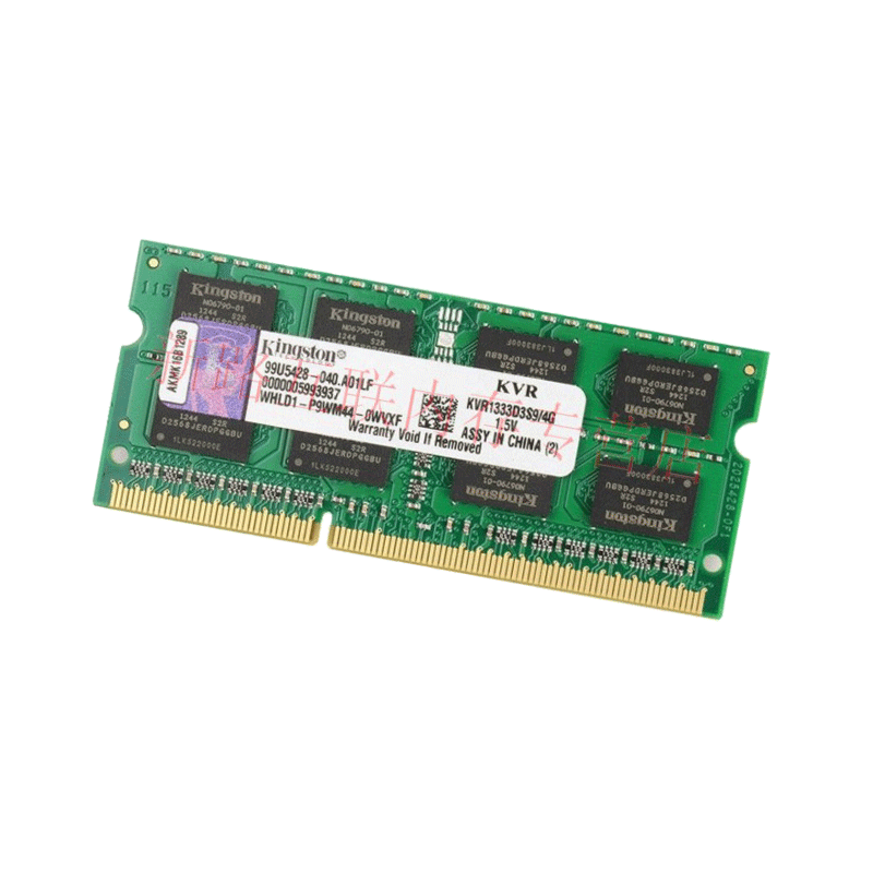 金士顿(KINGSTON)4GB DDR3 1333MHz 笔记本内存条 兼容1066/1067