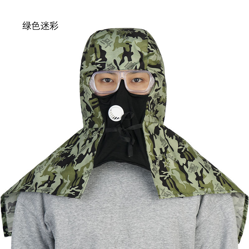 铁迅面罩防尘帽X66 个 绿色迷彩