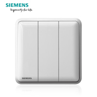 西门子（SIEMENS）开关插座 皓睿玉釉白系列三开双控5TA01333NC01