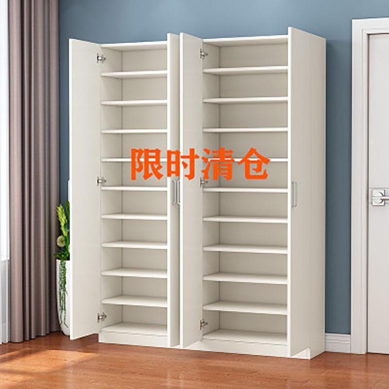 鞋柜现代简约 组装多层板式玄关门厅柜 大容量储物实木质鞋架