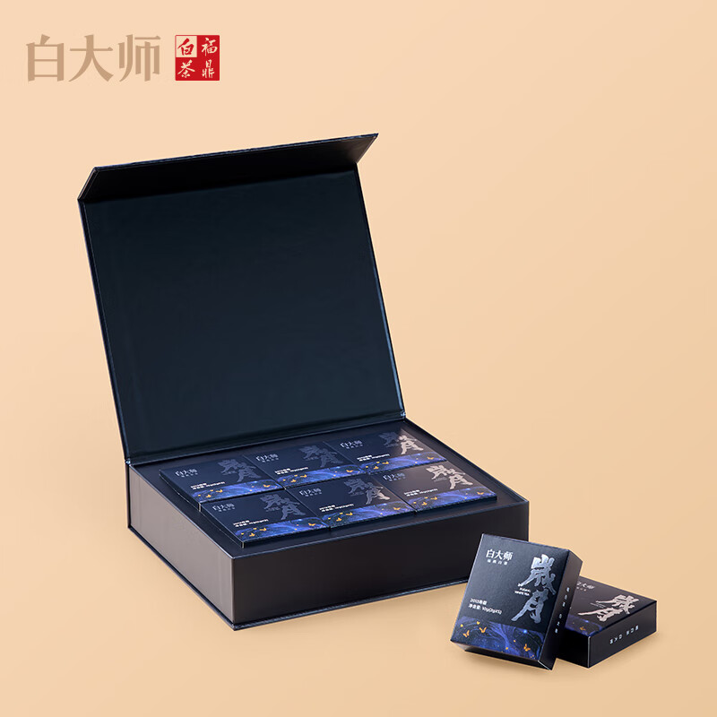白大师茶叶白茶2013年一级寿眉福鼎白茶袋泡茶100g钛杯组合茶礼高清大图