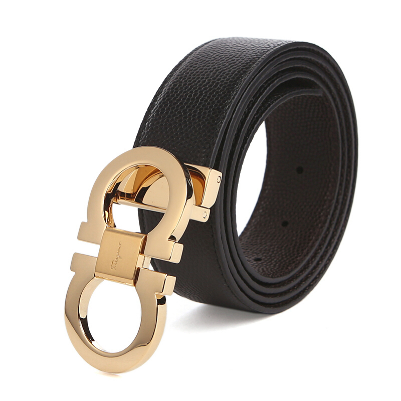 salvatore ferragamo 菲拉格慕 男士牛皮双头双面板扣式皮带腰带礼盒