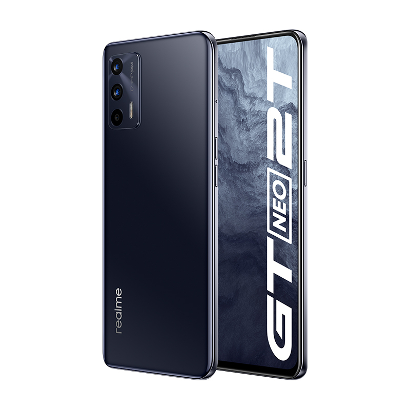 realme 真我GT Neo2T 5G手机 8GB+256GB 墨黑 天玑1200-AI 5G处理器 65W智慧闪充 4500nAh大电池 OPPO授权网点提供售后支持