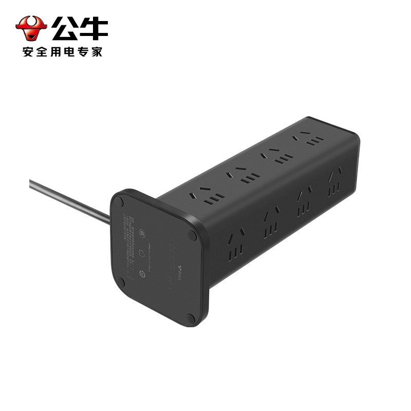 公牛(bull)GNV-UL1016[黑色16插/1.6m]立式插座桌面插排面板充电宿舍多功能排插多孔位插线板高清大图