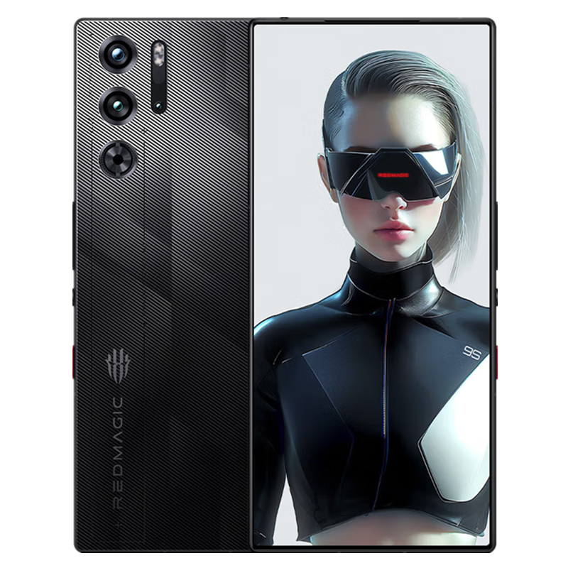 红魔9S Pro+ 氘锋透明银翼 16GB+512GB 骁龙8 Gen3 领先版 5500mAh 165W快充 120HZ高刷直屏 拍照5G手机