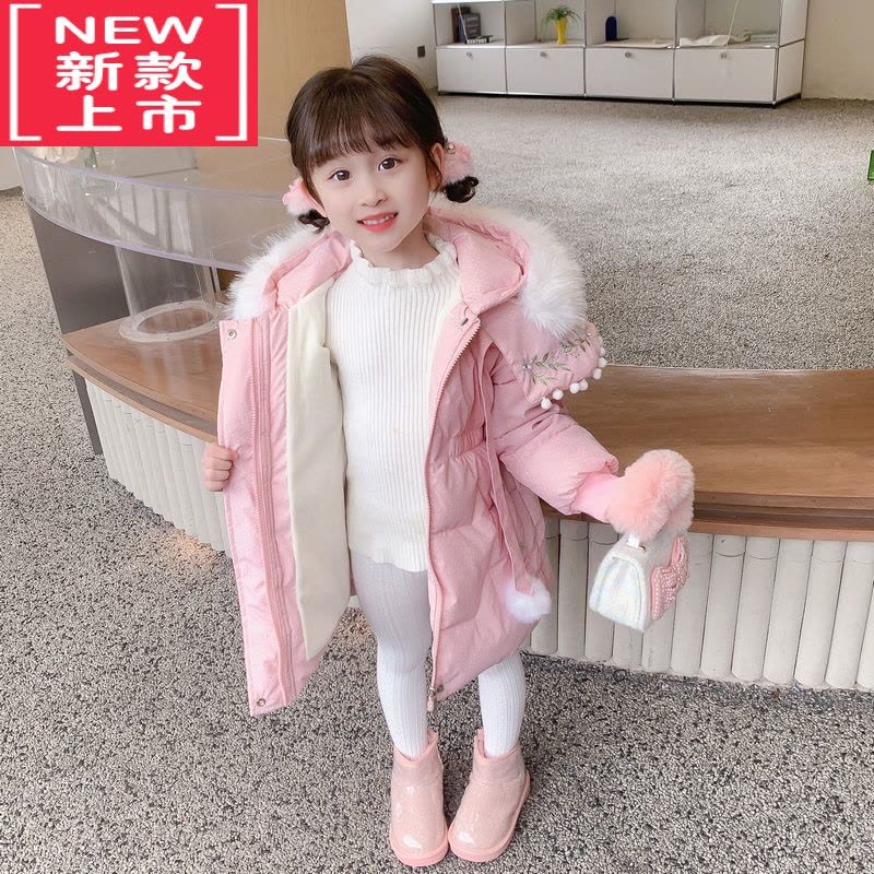 可莉允女童拜年服棉服女宝宝冬装加绒唐装羽绒棉衣儿童中国风过年新年装图片