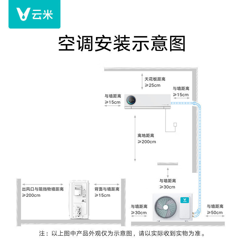云米(VIOMI)1.5匹新风空调小家智能生态 60m³/h大新风量Milano2 Max新一级空调挂机