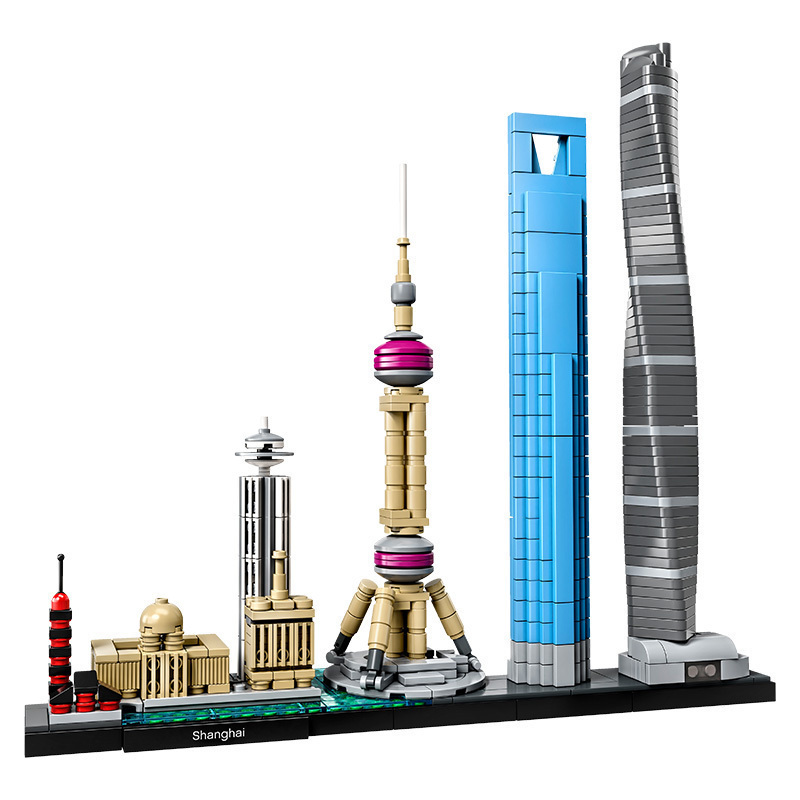 LEGO乐高建筑系列乐高®建筑天际线系列:上海21039 男孩女孩12岁+生日礼物 玩具积木