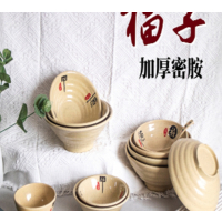 万允 密胺中式螺纹面碗7.5寸/个(7.5寸)