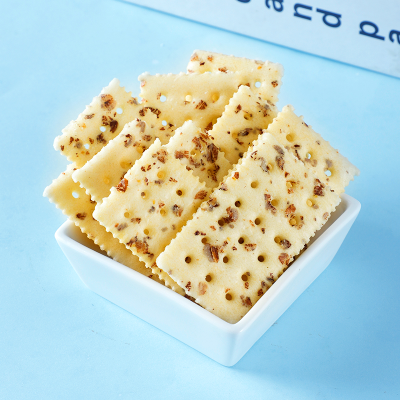 黑麦海盐苏打饼干无添加蔗糖散装咸味梳打办公室零食高清大图