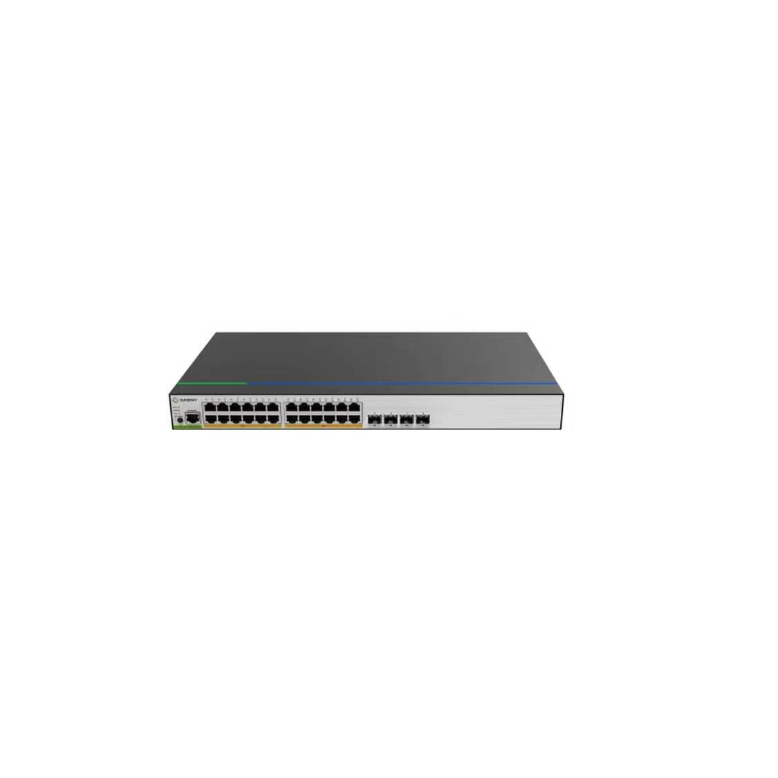 信锐 蜂速POE交换机 HS5100-28X-PWR-SI-24T 支持全端口线速转发 黑色 台高清大图