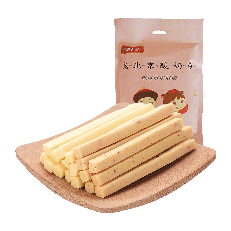 御食园 老北京酸奶条500g干吃棒酸奶疙瘩零食即食