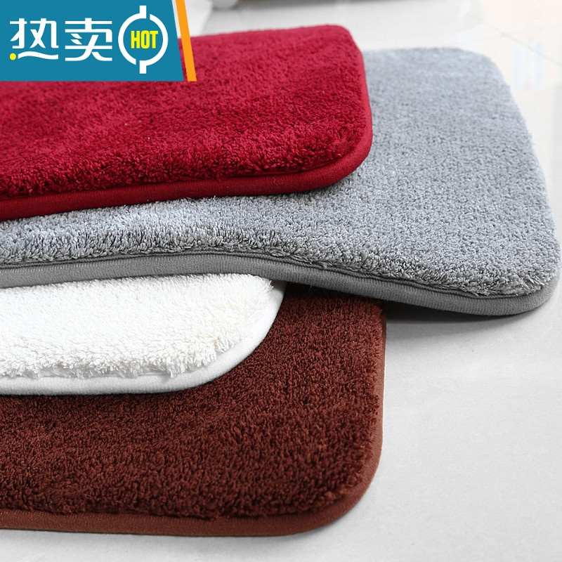 敬平卫生间门口地垫浴室脚垫防滑垫厕所进门门垫吸水卫浴卧室定制地毯高清大图