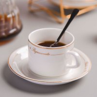 方解实咖啡杯碟套装欧式金边陶瓷杯西式红茶杯早餐杯牛奶杯6杯6碟6+杯架