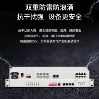 博扬 综合业务电话光端机 4E1+4电话+4路千兆以太网隔离+4路磁石 单纤20km 机架式1对