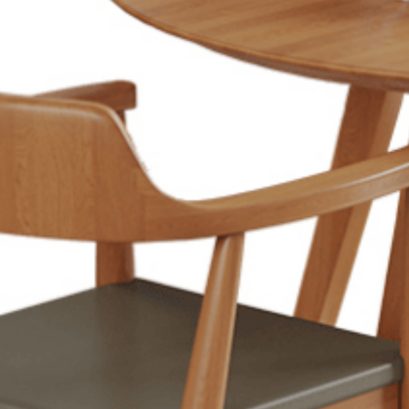 豫龙都实木餐桌椅圆桌+6椅套高清大图