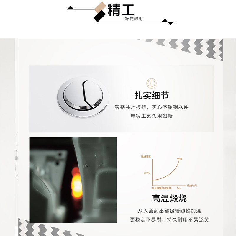 INAX 日本伊奈 连体座便器 家用马桶 虹吸式马桶 坐便1807升级款400mm CCIX1807-122501Z04