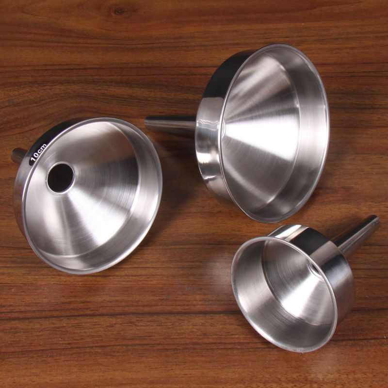 不锈钢漏斗酒提子油漏酒漏长柄酒勺量酒器大小口经油酒漏斗酒吊子