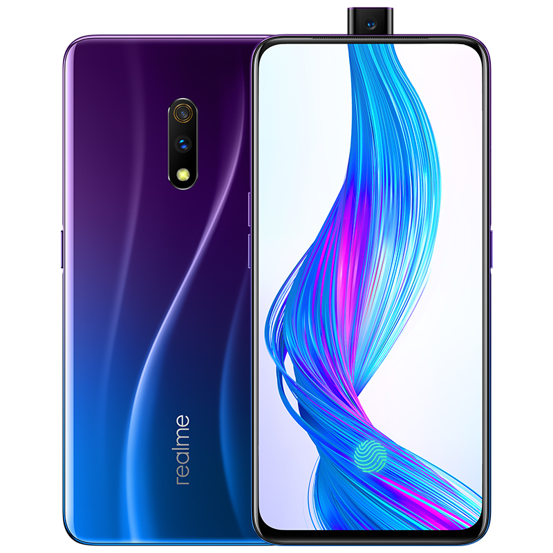 realme X 4800万像素 升降全面屏 VOOC 闪充 3.0 4GB+64GB朋克蓝 全网通双卡双待 正品智能手机