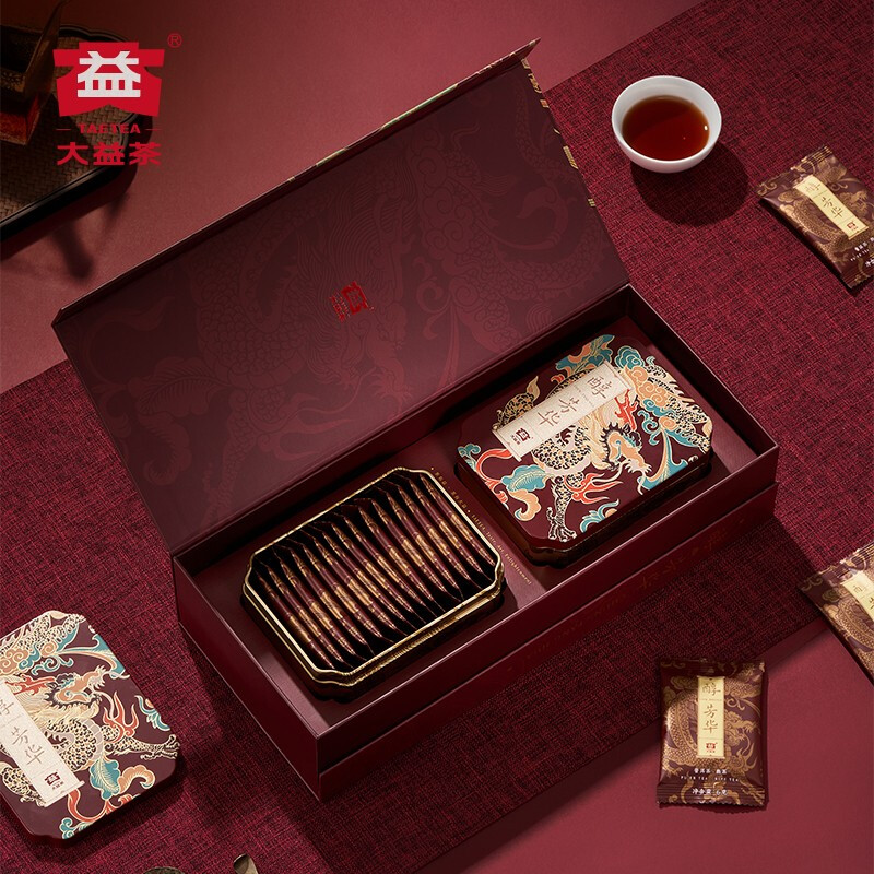 大益醇·芳华(一级散)(180g)6g*15袋/小盒*2小盒/盒 12盒/件高清大图