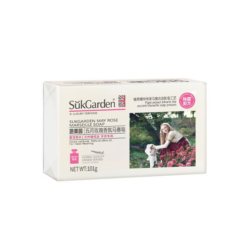 蔬果园 五月玫瑰香氛马塞皂-101g(块)
