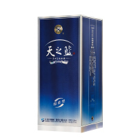 洋河天之蓝52度375mL*2瓶 蓝色经典 洋河官方旗舰店 浓香型白酒