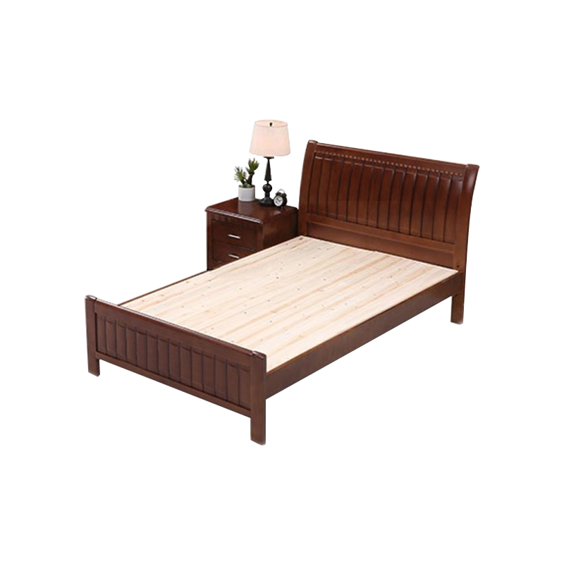匡大床实木框架床宿舍接待床10米床10cm棕垫床头柜1kdmcqt10