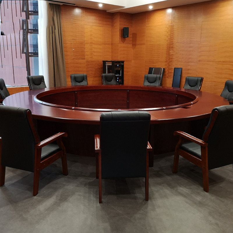 迪欧木质油漆办公桌圆形会议桌