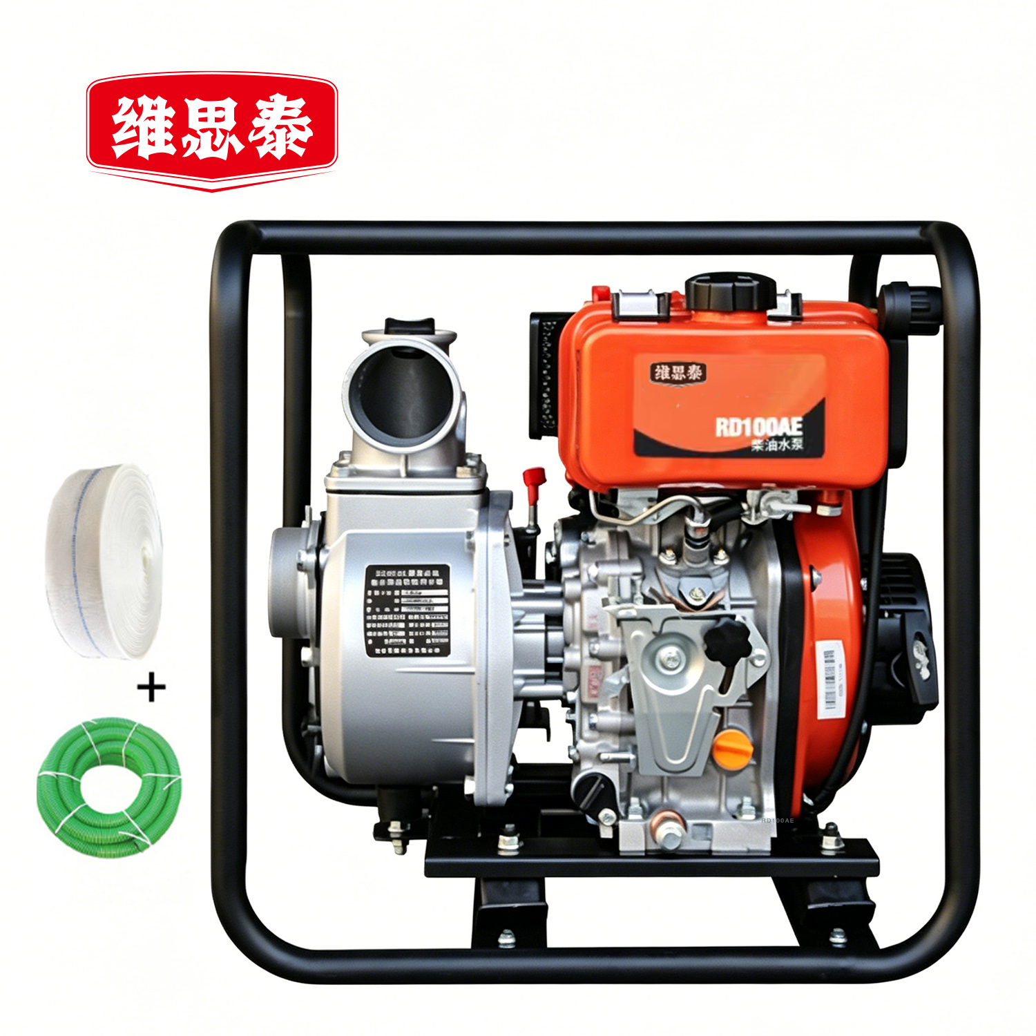 维思泰 内燃柴油抽水泵 排污自吸水泵 RD100AE台