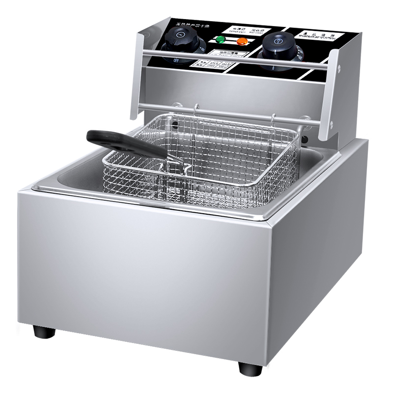 油炸锅商用电炸炉妖怪加厚单缸燃气炸鸡排薯条油条设备油炸机器电炸锅