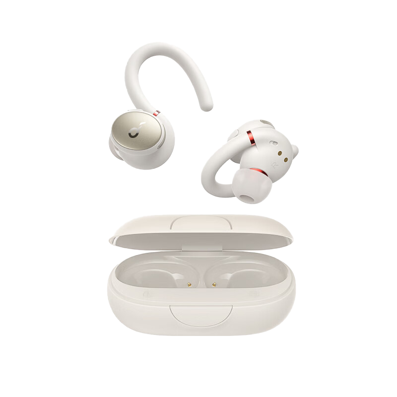 声阔(SoundCore)Sport X10挂耳式开放式跑步骑行运动耳机蓝牙耳机通用小米苹果华为手机白