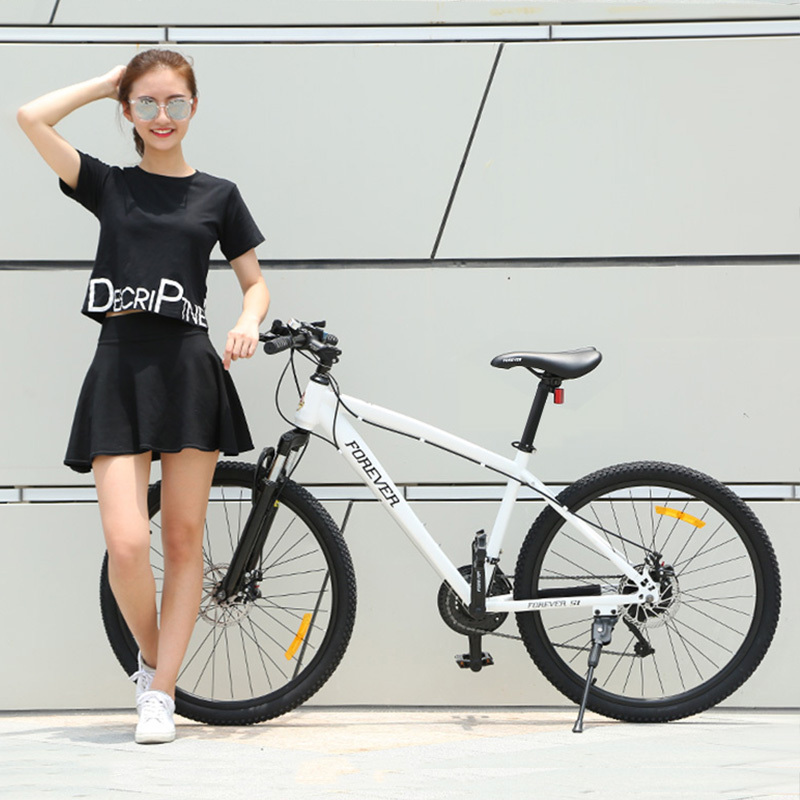 永久上海一体轮山地车自行车变速铝合金男女城市成人越野赛车单车