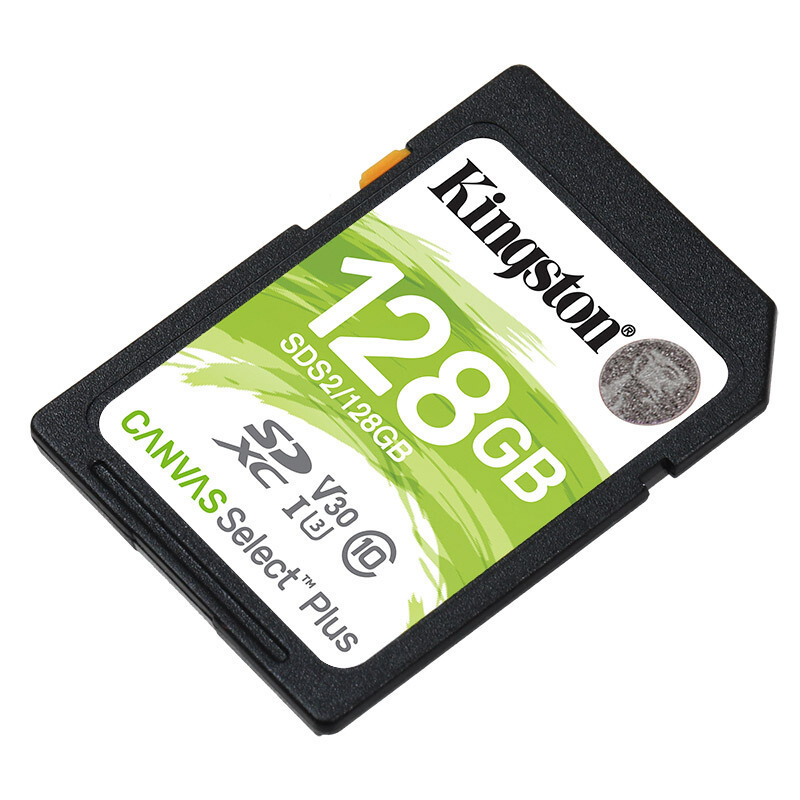 金士顿128GB UHS-I Class10 SDXC存储卡(SDS/128GB) 相机存储卡高速摄像机数码相机用SD卡