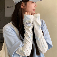 啄木鸟冰袖女夏季防紫外线骑行开车遮阳套袖防紫外线宽松冰丝手袖