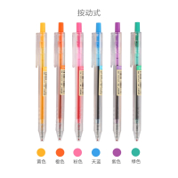 晨光MG文具按动彩色中性笔套装糖果色学生用品彩笔多色水笔0.50.380.35mm手账办