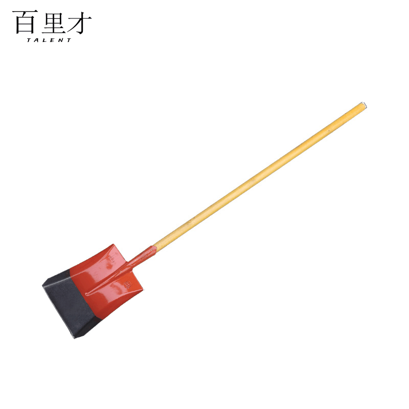 百里才 铁锨 农用铁铲铁楸1.2米木把图片