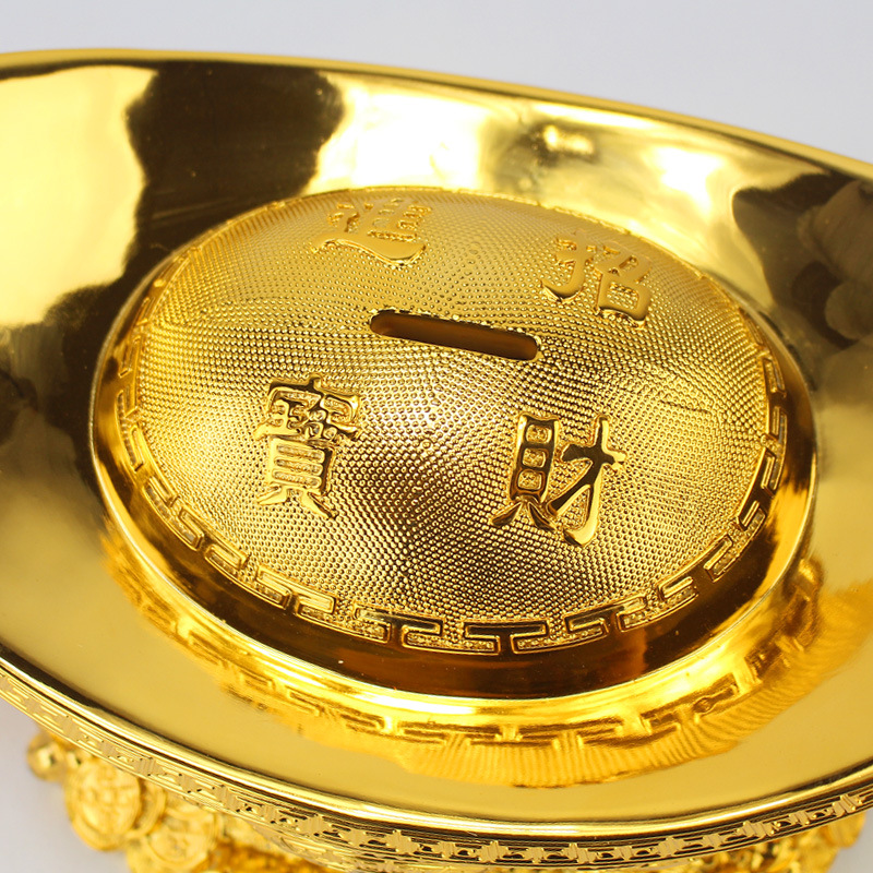美帮汇元宝摆件金元宝储钱罐存钱罐收银台前台开业商务礼品高清大图