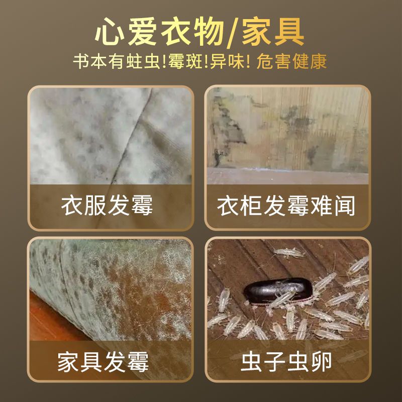 [薰衣草香型] [一盒6枚] 居家樟脑丸卧室衣厨防霉防虫室内气氛芳香去味家用防蛀防潮驱虫片